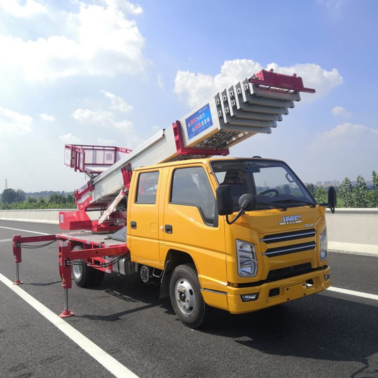 烟台栖霞出租云梯车电话 水泥上楼